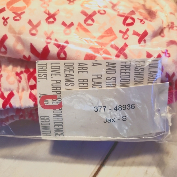 Lularoe Breast Cancer Awareness Jax Joggers S NWT - Picture 2 of 3